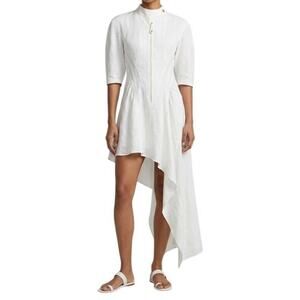 Stella McCartney Corset Asymmetric Dress in White IT 40 US 4